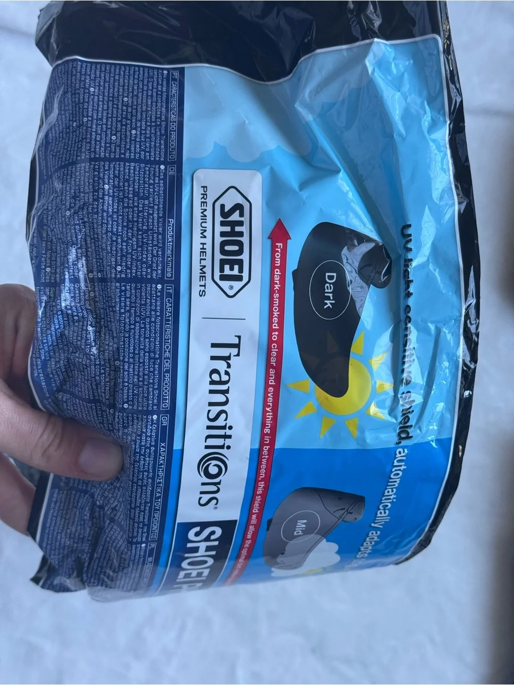 Shoei Transitions Photochromic Shield CWR-1
